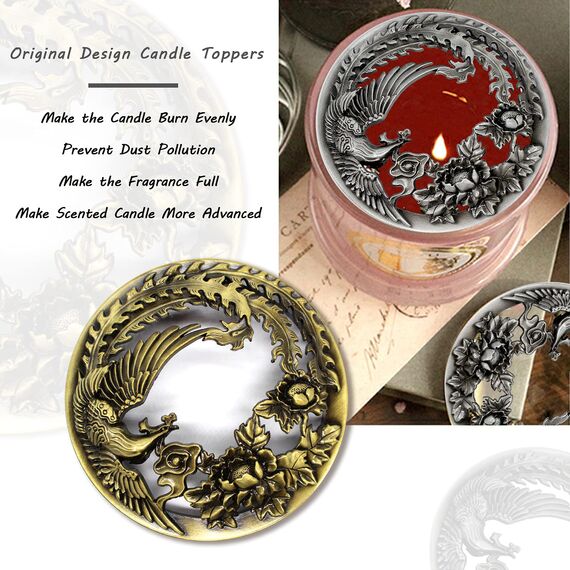 Illuma Lid Candle Kerzedeckel Aufsatz,Mehrere Stile,Candle Matrix Brushed Zubehör Lampenschirm Schirm Topper Metall Weihnachten,Helfen Sie Der Kerze Gleichmäßig Zu Schmelzen