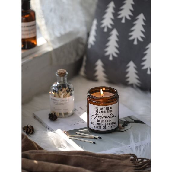 Freundschafts Aromakerzen Geschenk, Lustige kerzengeschenke für beste Freunde, Perfekt für Geburtstag, Abschlussfeiern, Weihnachten und Erntedankfest, Bestie- für BFF