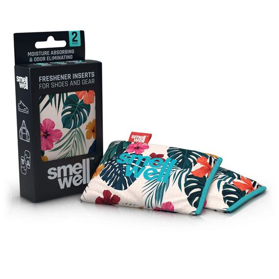 SmellWell Trocknungs- und Erfrischungskissen für Schuhe, Sporttaschen oder sogar das Auto - versetzt mit einem frischen Duft (Hawaii Floral)