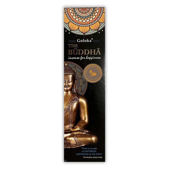 Räucherstäbchen Buddha – 1 Packung mit 100 g (70–90 Stäbchen) – Aromatherapie – Meditation – Yoga – Packaging Eco-Friendly