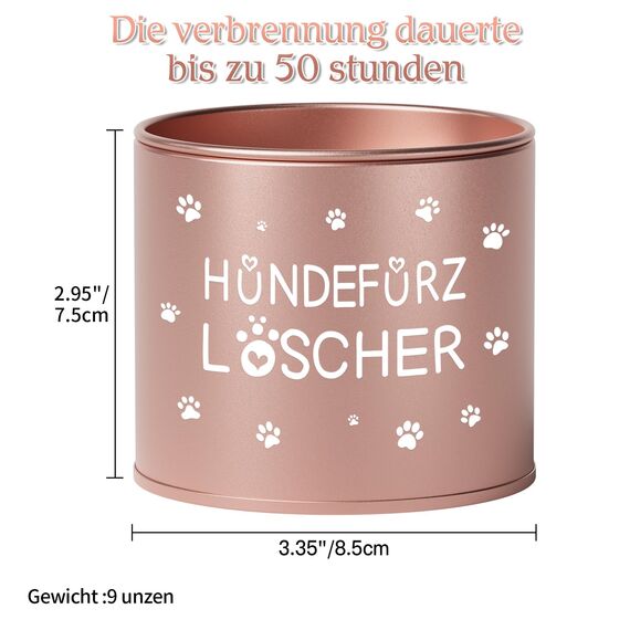 PRSTENLY Geschenke für Frauen, 9OZ Duftkerze Mit Spruch - Hundefurz Löscher, Lustiges Geschenk für Frau Freundin Hundebesitzer Hundemama zum Geburtstag Weihnachten, Geburtstagsgeschenk für Frauen