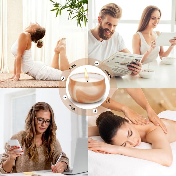 YMing Duftkerzen Geschenkset für Damen, 8 Pack SojaWachs Kerze für Muttertag, Weihnachten,Geburtstag, Valentinstag, Aromatherapie, Bad, Yoga