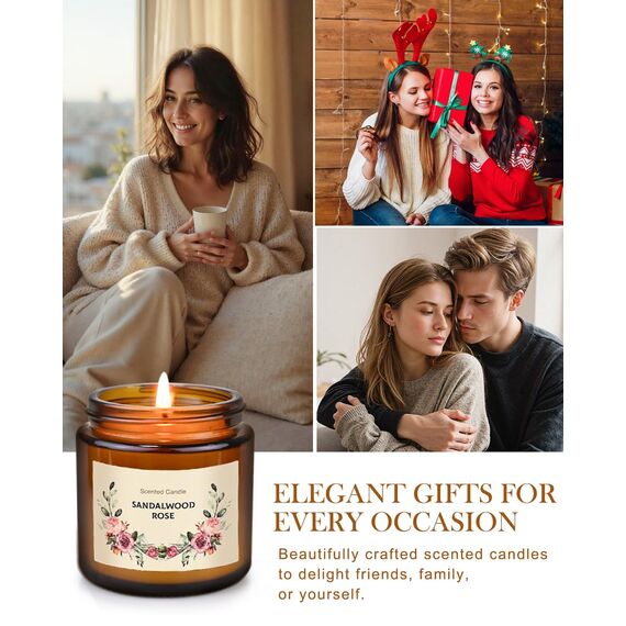 10 Stück Duftkerzen Geschenkset für Frauen, 10 Duft set Duftkerze im Glas,Sojawachs kerze geschenk 10 * 100g,250Std,Stressabbau Aromatherapie Set für Weihnachten Geburtstag Bad Spa Meditation