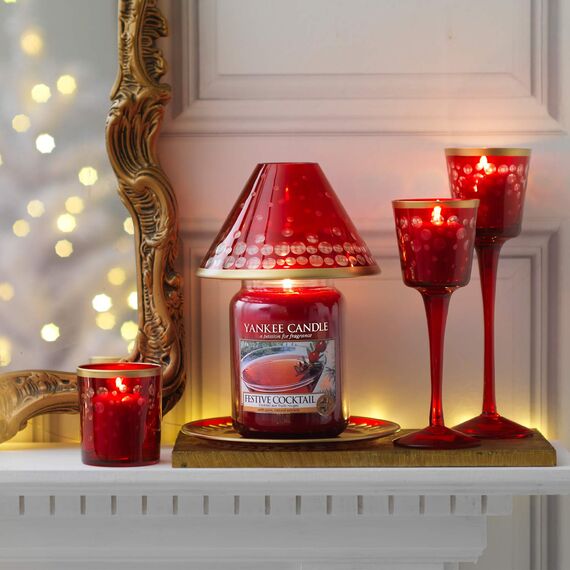 Yankee Candle Glaskerze, groß, Festive Cocktail