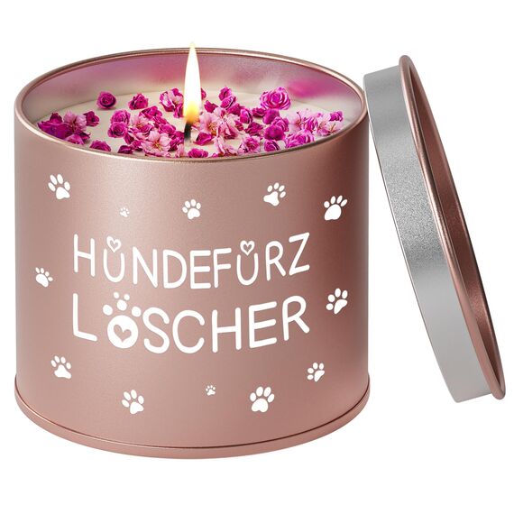 PRSTENLY Geschenke für Frauen, 9OZ Duftkerze Mit Spruch - Hundefurz Löscher, Lustiges Geschenk für Frau Freundin Hundebesitzer Hundemama zum Geburtstag Weihnachten, Geburtstagsgeschenk für Frauen
