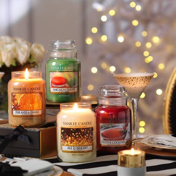 Yankee Candle Glaskerze, groß, Festive Cocktail