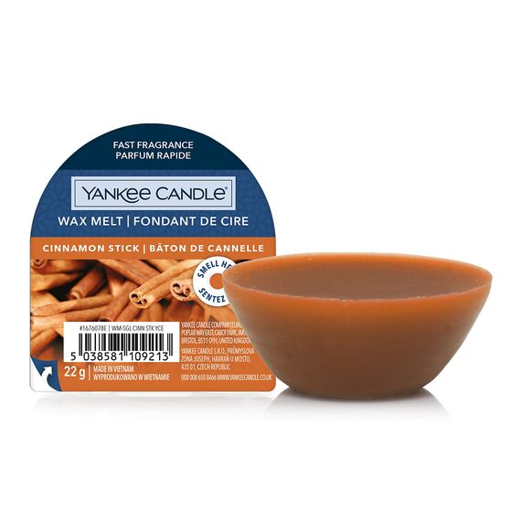 Yankee Candle Wax Melts | Cinnamon Stick | bis zu 8 Stunden Duft | 1 Stück