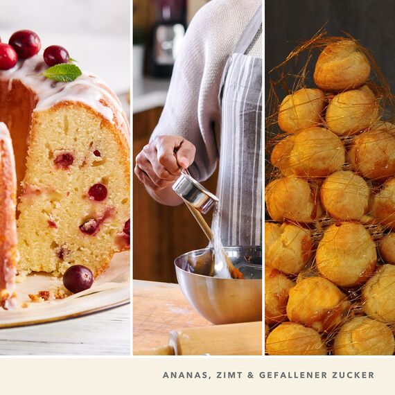 Yankee Candle Duftkerze | Große Spun Sugar Flurries Duftkerze im Glas | Snow Globe Wonderland Kollektion | Brenndauer: bis zu 150 Stunden