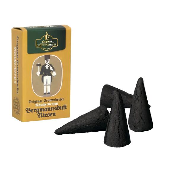 Original Crottendorfer - Riesen Räucherkerzen Set - Düfte: Bergmannsduft, Bunte Mix, Sommer, Winter - 25 Stück - Größe: XL - Made in Germany