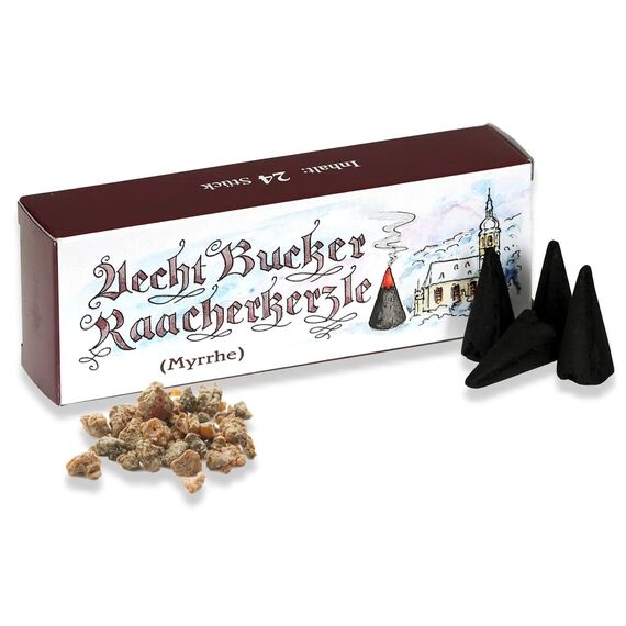Bockauer Räucherkerzen Echt Aecht Bucker Raacherkerzle, Räucherduft:1 Pack Myrrhe