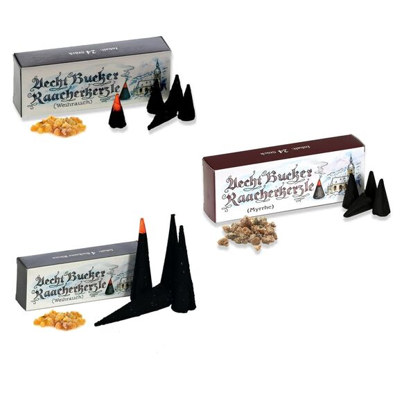 Bockauer Räucherkerzen Echt Aecht Bucker Raacherkerzle, Räucherduft:1x 52er Set Gemischt
