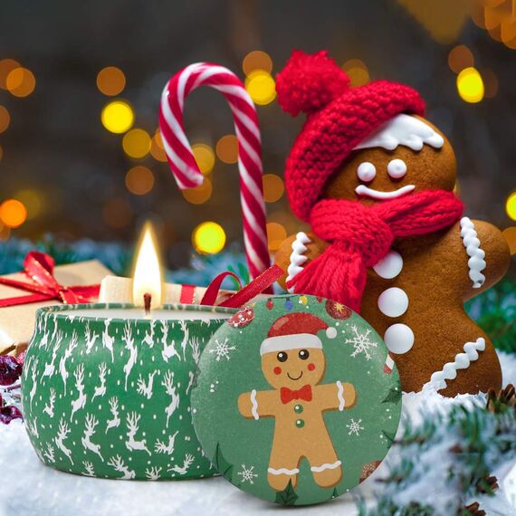 Yinuo Candle DuftKerzen Weihnachten Geschenkset für Frauen, 4 Pack SojaWachs-Kerze Stress Relief, 30-Stunden-Dauer, Frauen Geschenke zu Weihnachten, Lavendel