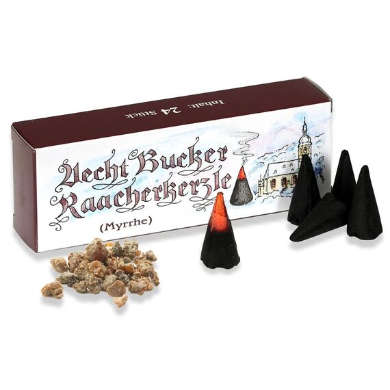 Bockauer Räucherkerzen Echt Aecht Bucker Raacherkerzle, Räucherduft:1 Pack Myrrhe