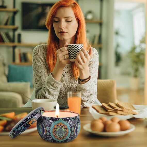 Duftkerzen Geschenk Set Für Frauen, Aromatherapie Kerzen Für Zuhause 12 Stück Sojawachs Glas Kerzen Muttertags Geburtstags Stressabbau Geschenke