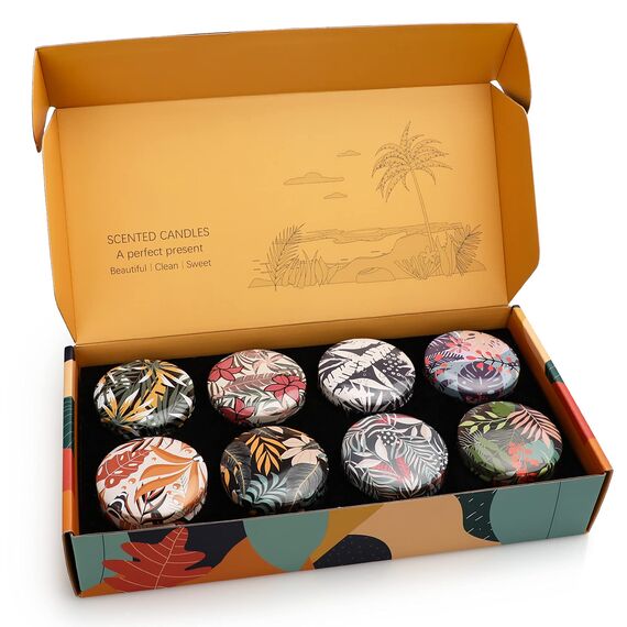 Yinuo Candle Aus 8 Stück Duftkerzen Geschenkset,8Pcs Kerzen Geschenkset Kerzen Geschenk Kerze Geschenke Für Frauen Duftkerzen Set