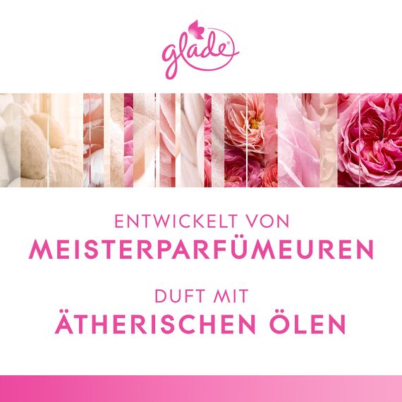 Glade Duft-Kerze im Glas, I Love You, bis zu 27 Stunden Brenndauer, 6er Pack (6 x 112g)