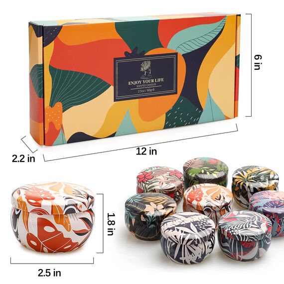 Yinuo Candle Aus 8 Stück Duftkerzen Geschenkset,8Pcs Kerzen Geschenkset Kerzen Geschenk Kerze Geschenke Für Frauen Duftkerzen Set
