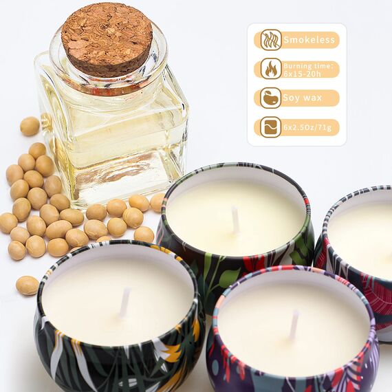 Yinuo Candle Aus 8 Stück Duftkerzen Geschenkset,8Pcs Kerzen Geschenkset Kerzen Geschenk Kerze Geschenke Für Frauen Duftkerzen Set