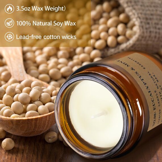 Duftkerzen Geschenk für Frauen, 8 Pack Duftkerzen Geschenkset,Natürliche Soja Wachs Aromatherapie Kerze, Muttergeschenke, Geburtstage, Hochzeiten, Yoga, Bad,Geschenke für Frauen