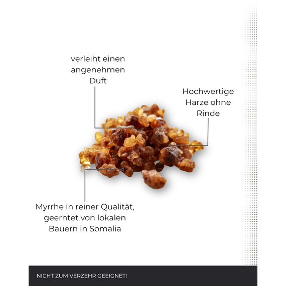 Myrrhe Räucherharz 500g – Hochwertiges Myrrhe Harz zum Räuchern | Naturreines Baumharz & Räucherwerk für Aromatherapie, Rituale & Entspannung