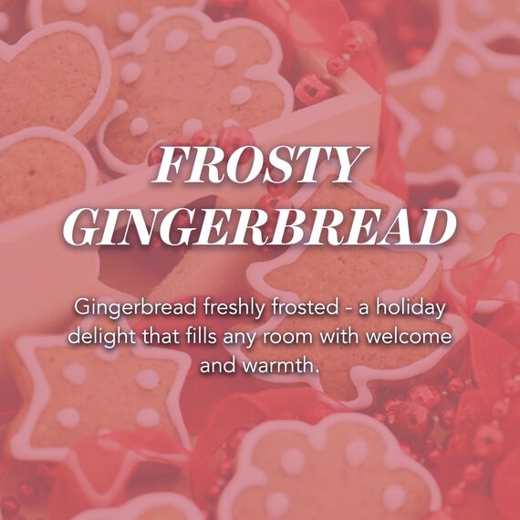 Yankee Candle Duftkerze im Glas (groß) | Frosty Gingerbread | Brenndauer bis zu 150 Stunden