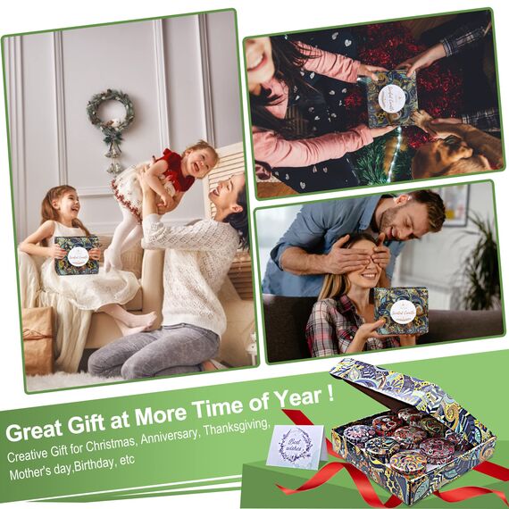 Duftkerzen Geschenke für Frauen 9 St, Duftkerzen Geschenkset Aromatherapie Kerzen Set Natürliches Sojawachs Kerze Gift zum Geburtstag Valentinstag Neujahr Muttertag für Garten Bad Yoga, 2,5 OZ/ST