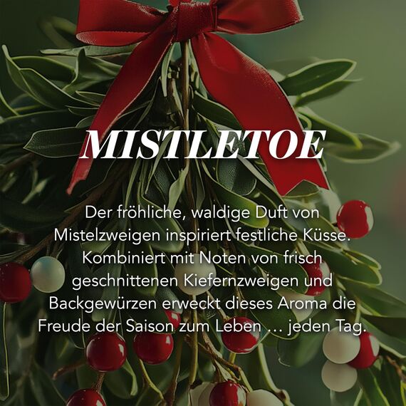 Yankee Candle Duftkerze im Glas (groß) | Mistletoe | Kerze mit langer Brenndauer bis zu 150 Stunden | Perfekte Weihnachtsgeschenke für Frauen