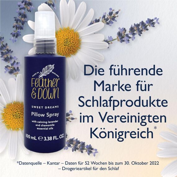 Feather & Down Kopfkissenspray-Duo-Geschenkset (50ml Kopfkissenspray Sweet Dream & 50ml Kopfkissenspray Breathe Well) – Die perfekte Kombination für eine erholsame Nachtruhe. Ohne Tierversuche. Vegan.