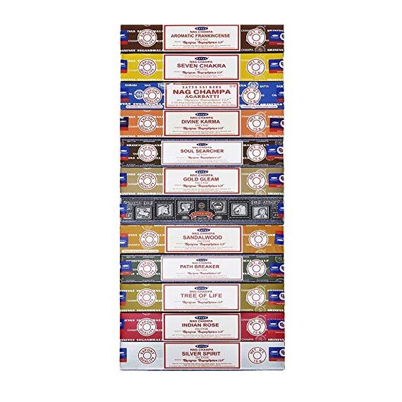 Satya Räucherstäbchen, 15 g, 12 Packungen
