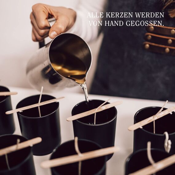 HAPPYSOY Duftkerze im Glas mit Spruch - besondere Kerzen - handgemacht und nachhaltig - Sojawachs