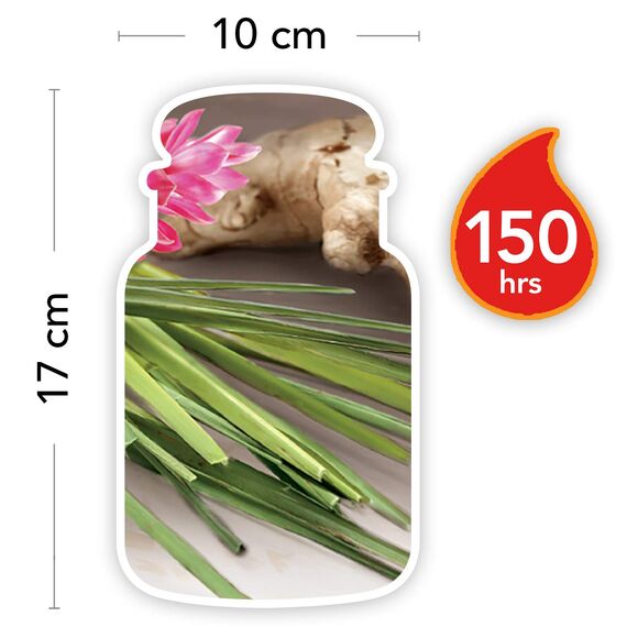 Yankee Candle Duftkerze im Glas (groß) | Lemongrass & Ginger | Brenndauer bis zu 150 Stunden