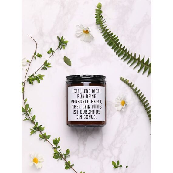 Valentinstag Lustiges Geschenk für Freund, Ehemann, Ich Liebe Dich für Deine Persönlichkeit, Duftkerze, Einzigartiges Unhöfliches Geburtstags-, Jahrestags-, Valentinstagsgeschenk für ihn