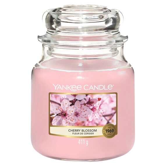 Yankee Candle Duftkerze im Glas (mittelgroß) | Cherry Blossom | Brenndauer bis zu 75 Stunden