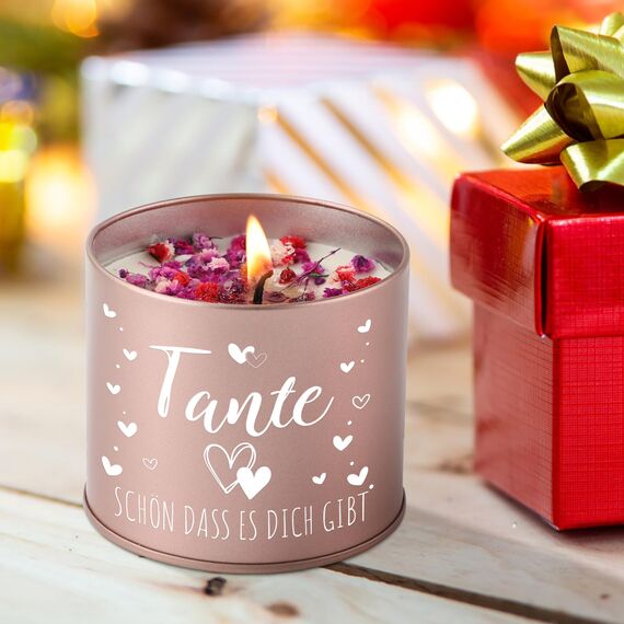 PRSTENLY Tante Geschenk, Duftkerze Beste Tante Geburtstagsgeschenk, Geschenk für Tante zum Geburtstag Weihnachtsgeschenke Muttertagsgeschenk