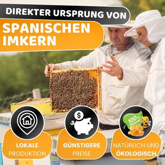 DECEVI Bienenwachskerzen Honigwabe – 16 Stück – 100% Natürliches spanisches Bienenwachs – Handgefertigt & Ohne Paraffin – Nachhaltige Kerzen für Zuhause (16 Stück, 10 cm x 2,2 cm)