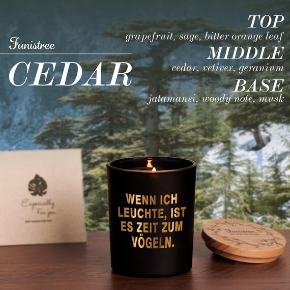 Weihnachtsgeschenke Duftkerze Geschenke für Männer - Weihnachten Duftkerzen im Glas Geschenk für Freund Ihn Ehemann - Romantische Weihnachtskerzen Kerze Jahrestag Geschenk Christmas Candles Dekoration