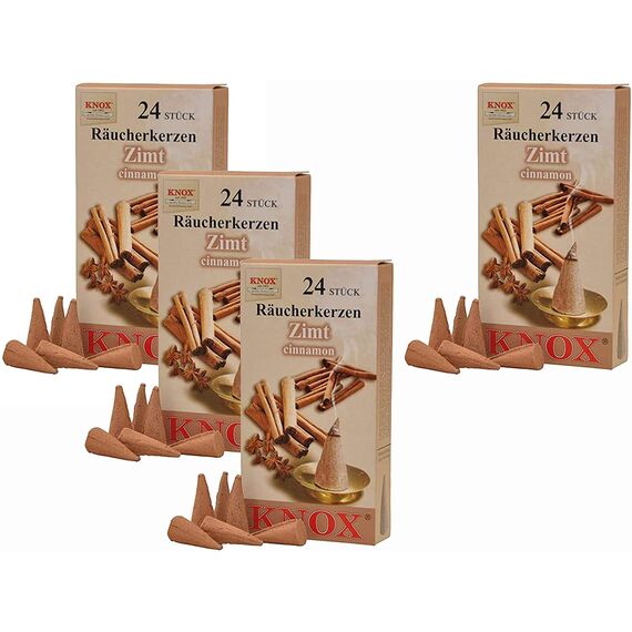 KNOX Räucherkerzen - Made in Germany (4er Pack (Zimt))