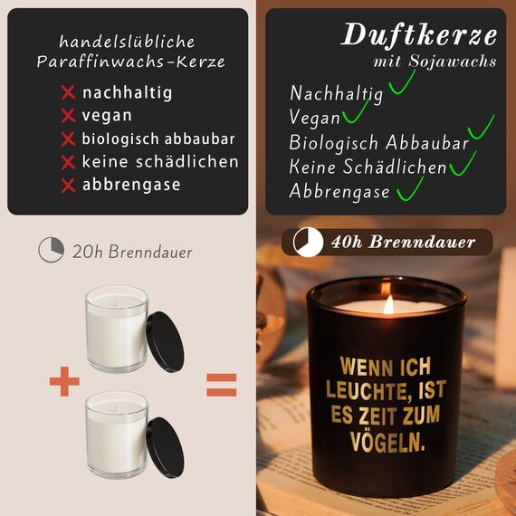 Weihnachtsgeschenke Duftkerze Geschenke für Männer - Weihnachten Duftkerzen im Glas Geschenk für Freund Ihn Ehemann - Romantische Weihnachtskerzen Kerze Jahrestag Geschenk Christmas Candles Dekoration