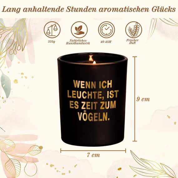 Weihnachtsgeschenke Duftkerze Geschenke für Männer - Weihnachten Duftkerzen im Glas Geschenk für Freund Ihn Ehemann - Romantische Weihnachtskerzen Kerze Jahrestag Geschenk Christmas Candles Dekoration