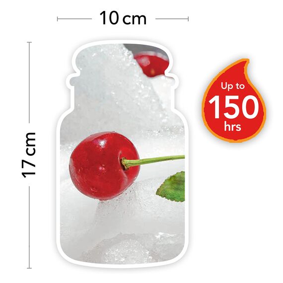 Yankee Candle Duftkerze im Glas (groß) | Cherries on Snow | Brenndauer bis zu 150 Stunden
