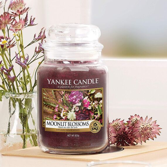 Yankee Candle Duftkerze im großen Jar, Moonlit Blossoms, large