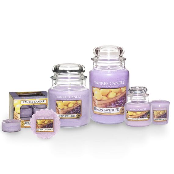 Yankee Candle Duftkerze im Glas (klein) | Lemon Lavender | Brenndauer bis zu 30 Stunden