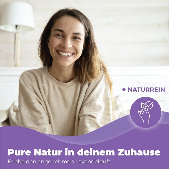 Lalavanda - 12 Lavendelsäckchen aus Baumwolle, 120g Lavendelblüten, Effektiver Mottenschutz für Kleiderschränke mit lang anhaltender Frische und Staubschutz