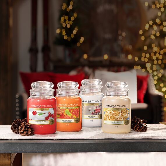 Yankee Candle Duftkerze im Glas (groß) | Almond Cookie | Brenndauer bis zu 150 Stunden