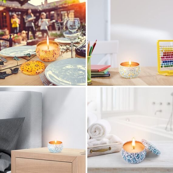 12 Pack Duftkerzen Geschenke für Frauen, Duftkerzen Geschenkset Set, Sojawachs Duftkerzen Weihnachten Deko, Kleine Geschenkset für Weihnachten, Muttertag, Geburtstag, Valentinstag, Bad, Yoga