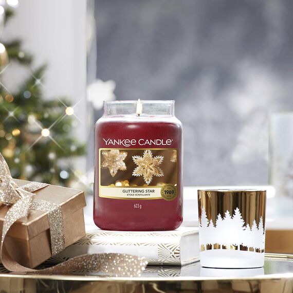 Yankee Candle Duftkerze im Glas (groß) | Glittering Star | Brenndauer bis zu 150 Stunden