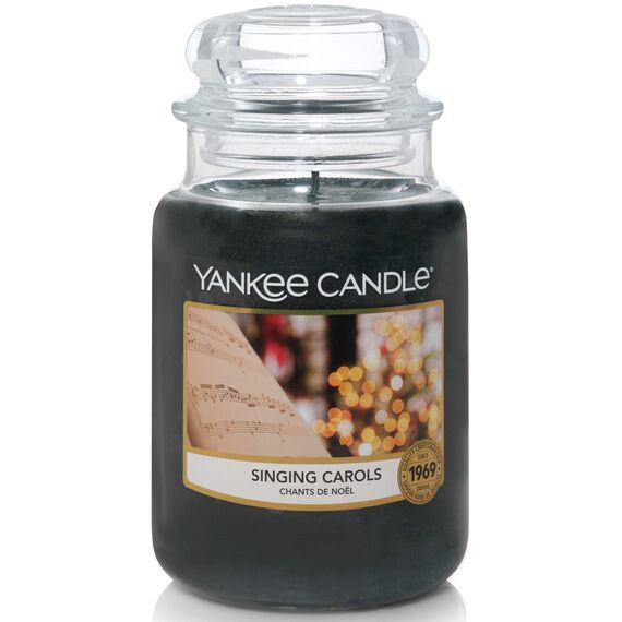 Yankee Candle Duftkerze | Singing Carols | Brenndauer bis zu 150 Stunden | Große Kerze im Glas