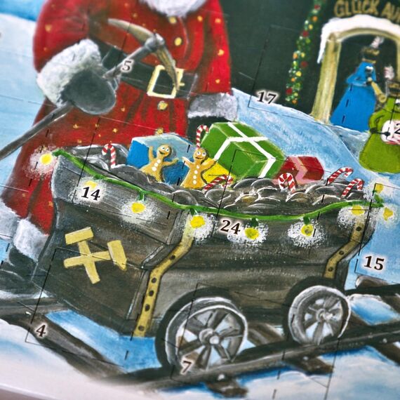 Crottendorfer Adventskalender - 24 Düfte - Hochformat (21x30cm) - Crottendorfer Räucherkerzen für Weihnachten - Räuchermännchen Zubehör - Mit Weihrauch, Myrrhe, Zimt, Vanille, Tanne - Made in Germany