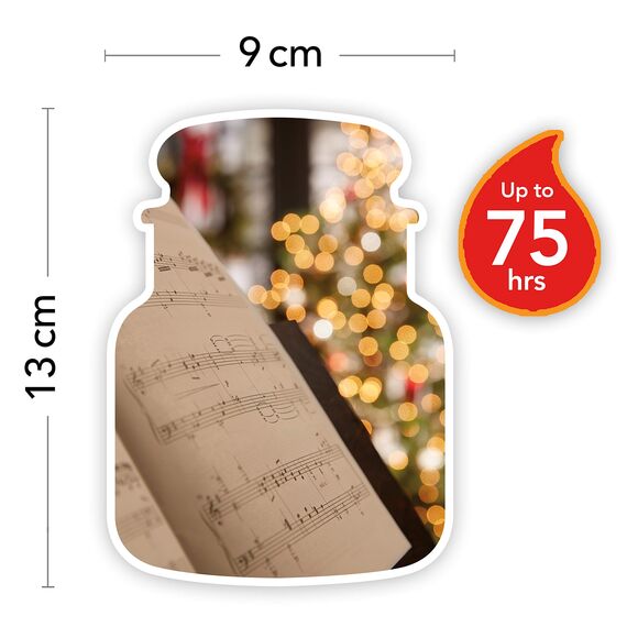 Yankee Candle Duftkerze im Glas (mittel) | Singing Carols | Brenndauer bis zu 75 Stunden