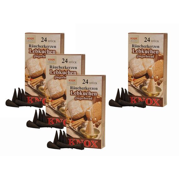 Knox Räucherkerzen - Made in Germany (4er Pack (Lebkuchen))
